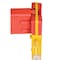 Vestil A-Frame Barricade, 44.5W x 19.5L x 31.75H, Plastic, 31.75 Height, 19.5 Length, 9, Yellow/Orange AFB-44 - alternate 6